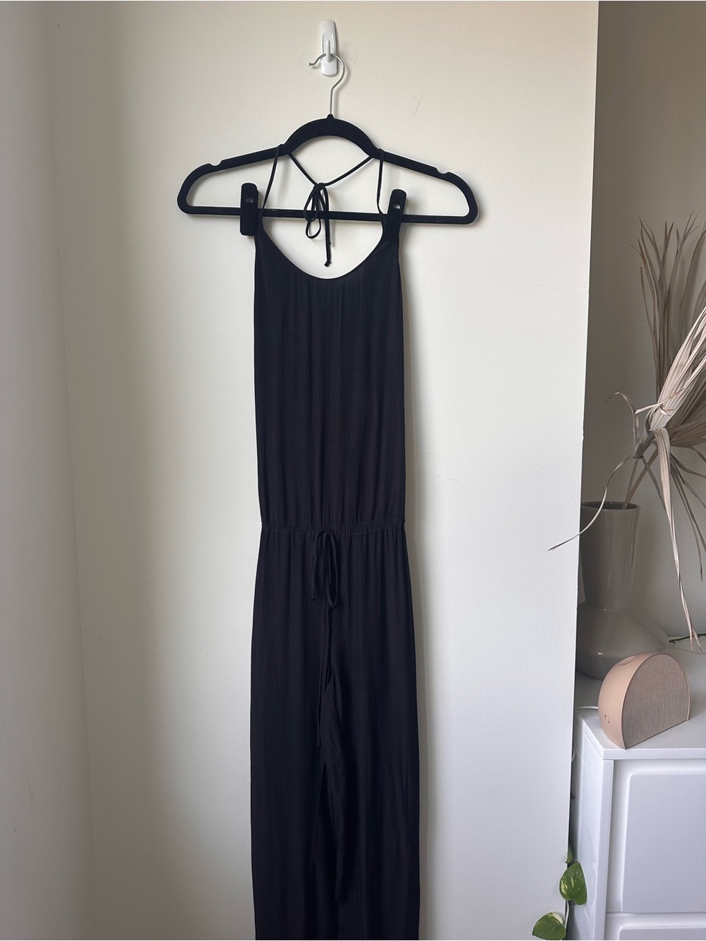 Rory Beca Bas Black Silk Tank Jumpsuit size XS